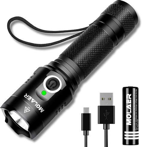 MOLAER Rechargeable LED Flashlight, 1000 Lumens Ultra Bright Tactical Magnetic Waterproof Torch ...