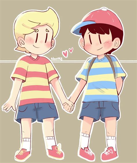 Ness n Lucas by NoodleCupcakes on DeviantArt | Pokemon trainer red, Mother games, Nintendo fan art