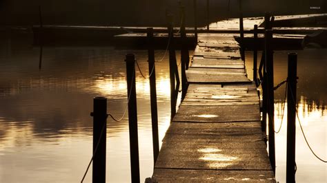 Dock on the lake wallpaper - Photography wallpapers - #23555