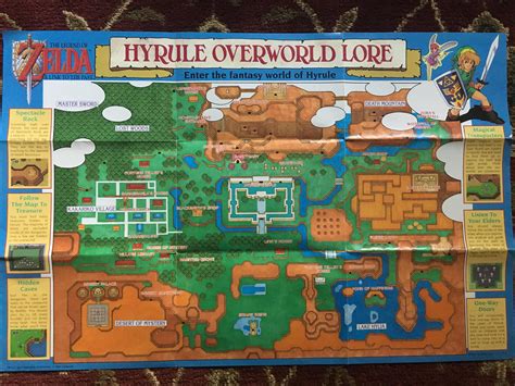 Found this awesome Link to the past lore map while doing some cleaning. : r/zelda