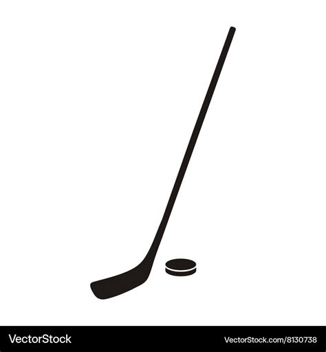 Hockey Stick And Puck Logo