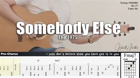 Somebody Else - The 1975 | Fingerstyle Guitar | TAB + Chords + Lyrics ...