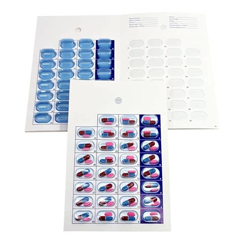 Buy Monthly Cold Seal Medication Blister Pack System Cards - One Piece ...