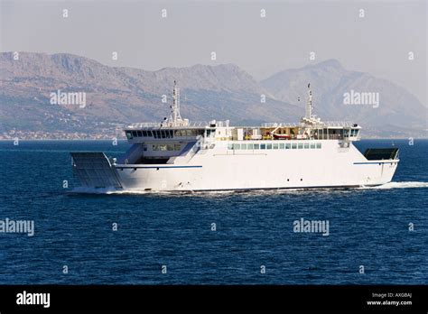 Ferry Crossing the Adriatic Sea, Croatia Stock Photo - Alamy