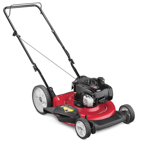 Yard Machines 125cc 21-in Gas Push Lawn Mower with Mulching Capability ...