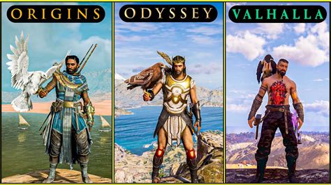 Assassin's Creed Origins vs AC Odyssey vs AC Valhalla - Which Game is ...