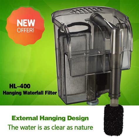 Aquarium Accessories HL 400 6W Hang on Waterfall Filter Curtains ...