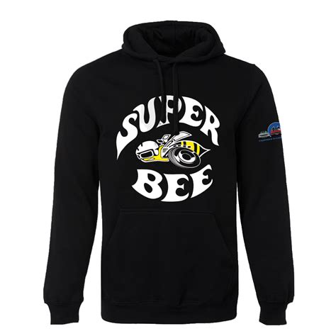 Super Bee White Logo Hoodie - Mopars New Zealand - Morrinsville March 2024 Event