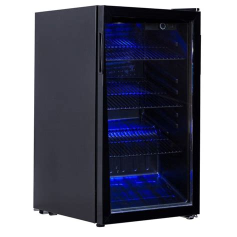 120 Can Beverage Mini Refrigerator w/ Glass Door | Glass door, Interior led lights, Door ...