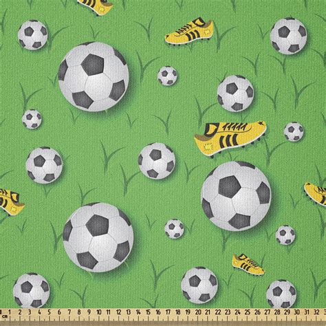 East Urban Home Soccer Fabric By The Yard, Professional Player ...