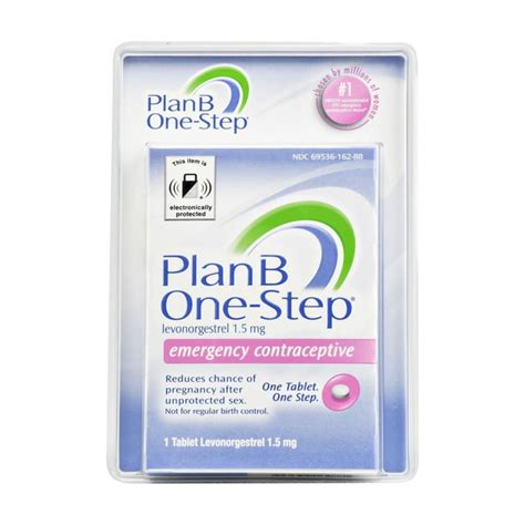 Plan B One-step Emergency Contraceptive 1 Tablet,1.5 mg - Walmart.com - Walmart.com