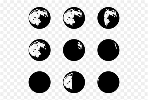 Free Svg Moon Phases, HD Png Download - vhv