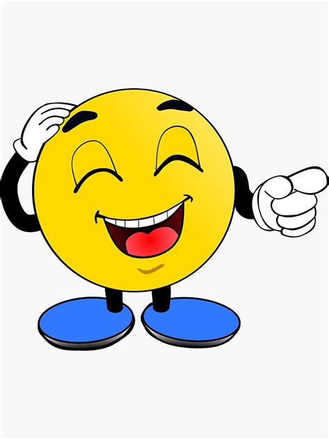 "Big happy laughing smiley face emoticon LOL" Sticker by codestealth | Redbubble