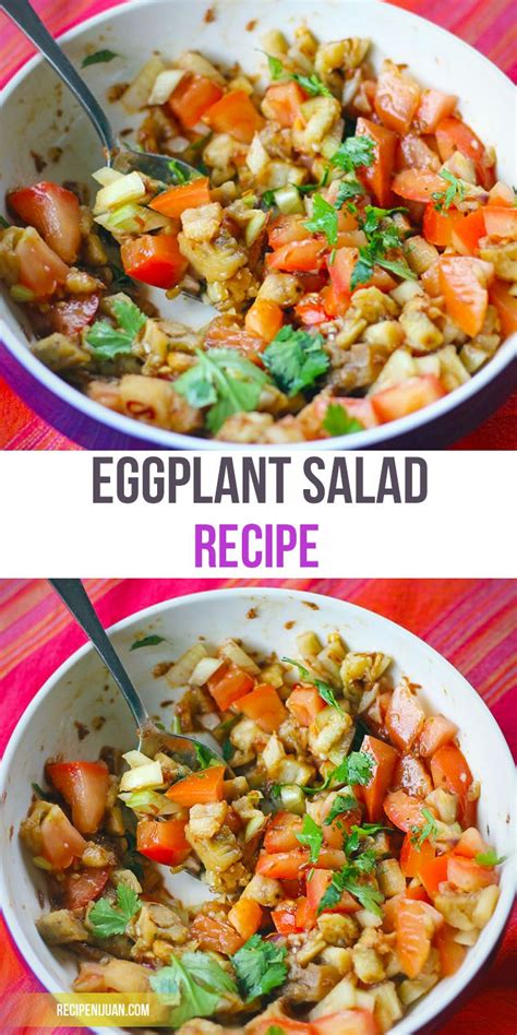 Ensaladang Talong Recipe (Eggplant Salad) | Recipe | Salad recipes ...