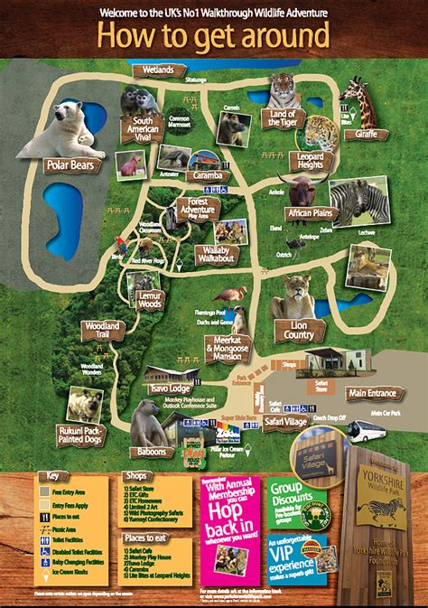 yorkshire wildlife park map | Wildlife park, Wildlife adventure, Days out in yorkshire