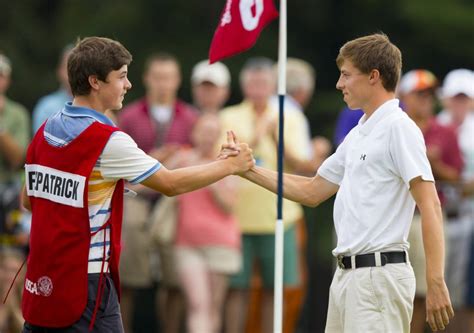 Golf - BunkerShot.com - Matt Fitzpatrick shakes hands with his caddie ...