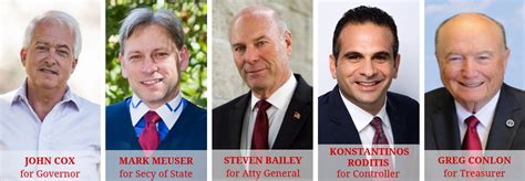 Statewide Candidates Names - California Congress of Republicans