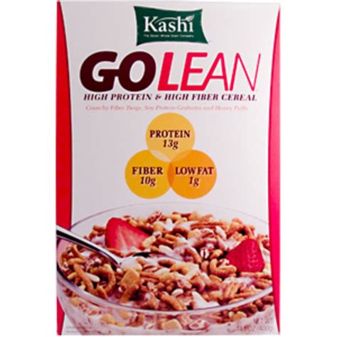 High Protein & High Fiber cereal: 1/2 cup of Kashi GOLEAN or Raisin ...