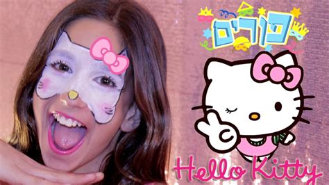 איפור לפורים הלו קיטי | Hello kitty makeup tutorial - YouTube