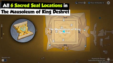 All 6 Sacred Seal Locations in The Mausoleum of King Deshret | Genshin Impact | All 6 Sacred ...