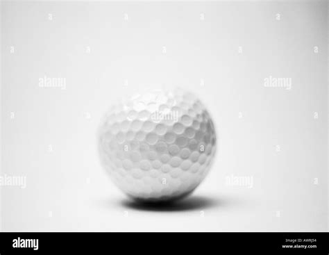 Golf ball, close-up, b&w Stock Photo - Alamy