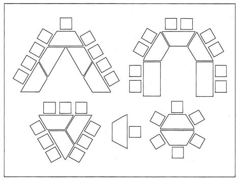 desk arrangement hexagon tables - Google Search More Classroom Layout, Classroom Design, Future ...