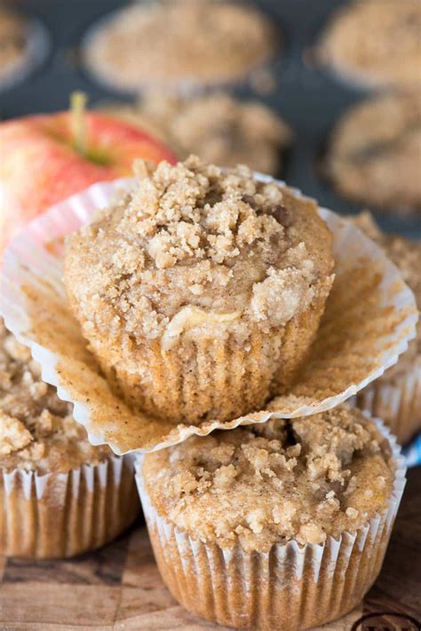 Crumb Apple Muffins - Crazy for Crust