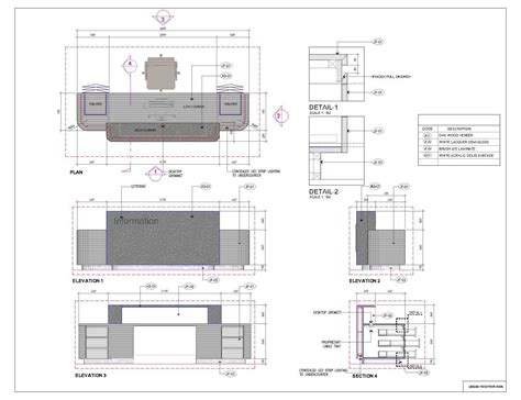 LIBRARY RECEPTION DESK #reception #desk #drawing #receptiondeskdrawing Library reception desk ...