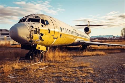 Premium AI Image | Abandoned Aircraft in the Desert Bed professional ...