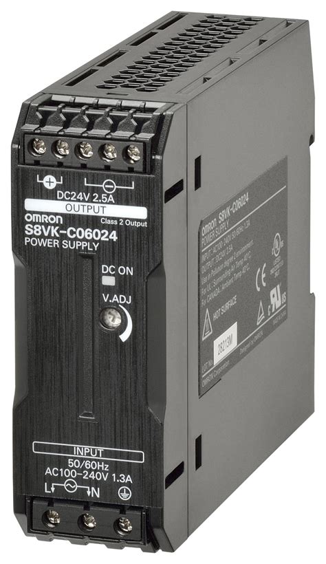 S8VK-C06024 - Omron - AC/DC DIN Rail Power Supply (PSU), ITE, 1 Output