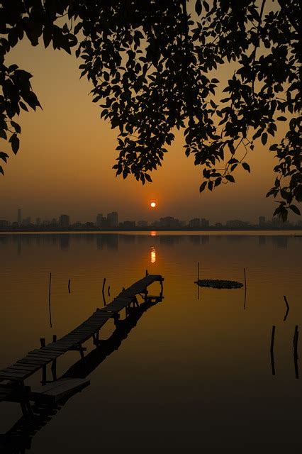 Sunset West Lake Hanoi - Free photo on Pixabay