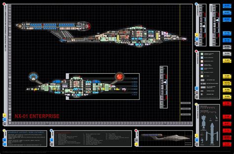 Enterprise NX-01 Deck Plans | Star trek enterprise, Star trek posters, Star trek starships