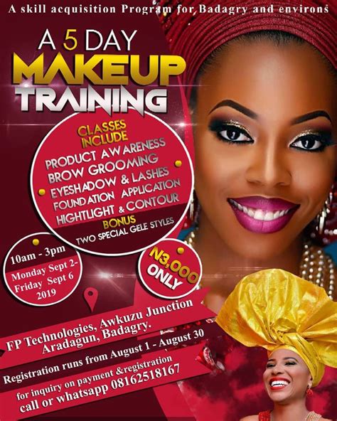 Handbill design for a wonderful client.... | Makeup training, Handbill design, Day makeup