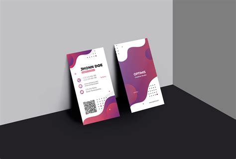 Vertical Creative Business Card on Behance