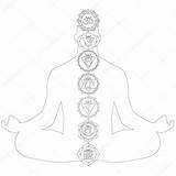 7 Chakras Coloring Page sketch template
