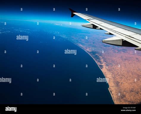 An aerial view of Northern Sinai, Gaza Strip and Southern Israel Stock ...