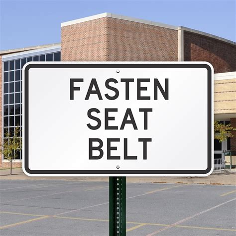 Fasten Seat Belt Sign, 18 in. x 30 in. , SKU: K-2047