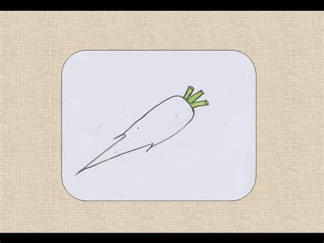 How to draw a Radish for kids - YouTube