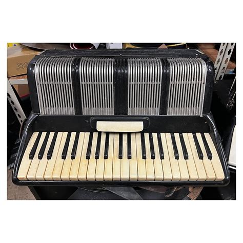 Scandalli Vintage Piano Accordion - Black - Used | Reverb