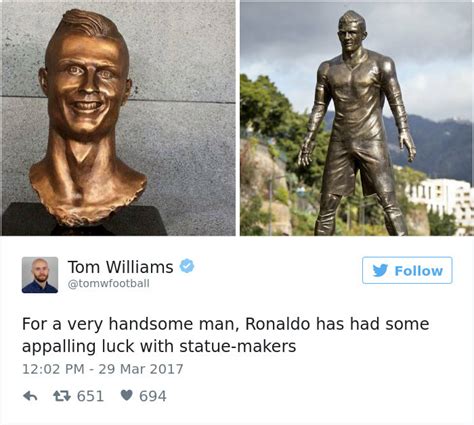 112 Of The Funniest Reactions To Cristiano Ronaldo's New Statue (Add ...