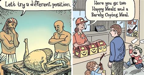 Artist Illustrates Bizarre And Absurd Situations In 50 Funny Comics (New Pics) | Bored Panda