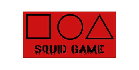 Squid Game Symbols red Background Digital Art by Andrei Krasnovi | Fine ...