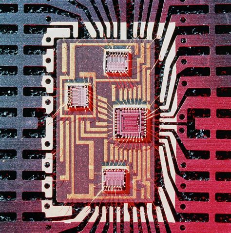 Hybrid Integrated Circuit Chip Photograph by Alfred Pasieka/science Photo Library - Fine Art America