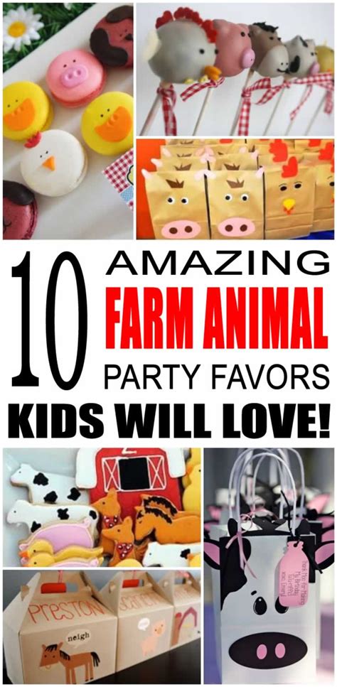 Farm Animal Party Favor Ideas