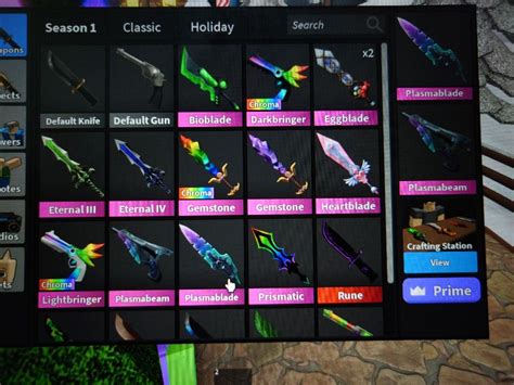 Roblox MM2 Knives, Guns, and pets lumsum sale, Video Gaming, Gaming ...