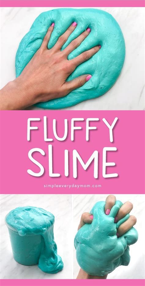 Easy Fluffy Slime Recipe Without Borax | Slime for kids, Fluffy slime, Fluffy slime recipe