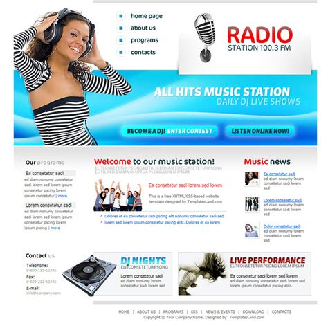 Radio Website Template