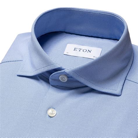 Eton Two-Way Stretch Contemporary Shirt - Light Blue | Coast