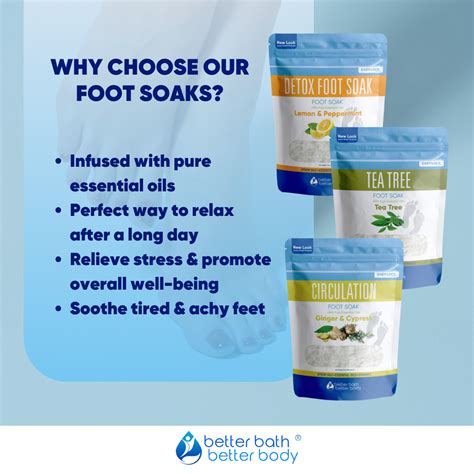 Soothe Your Feet With Our Premium Foot Soaks – Better Bath Better Body