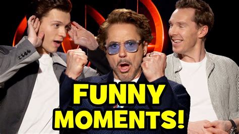 AVENGERS INFINITY WAR Funny Cast Interviews - Roasting Goats, Bloopers ...